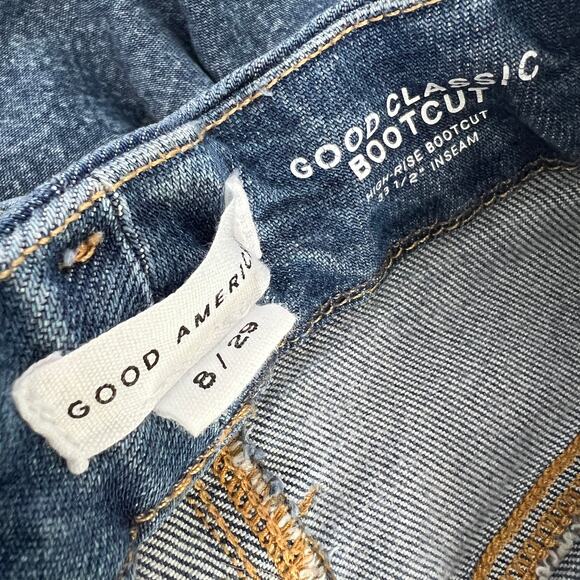 Good American Light Blue Boot Cut Jeans - Picture 9 of 11